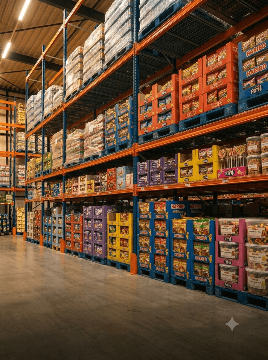 Assortiment snoepwaren voor impulsaankopen